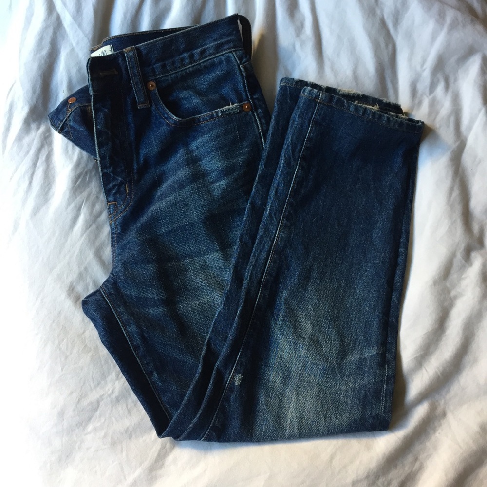 Madewell Petite straight Leg Jeans